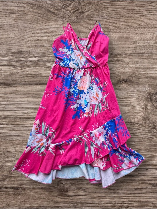 Amazon Dresses & Skirts - Women’s Amazon Floral Pink and Blue Dress Size Small